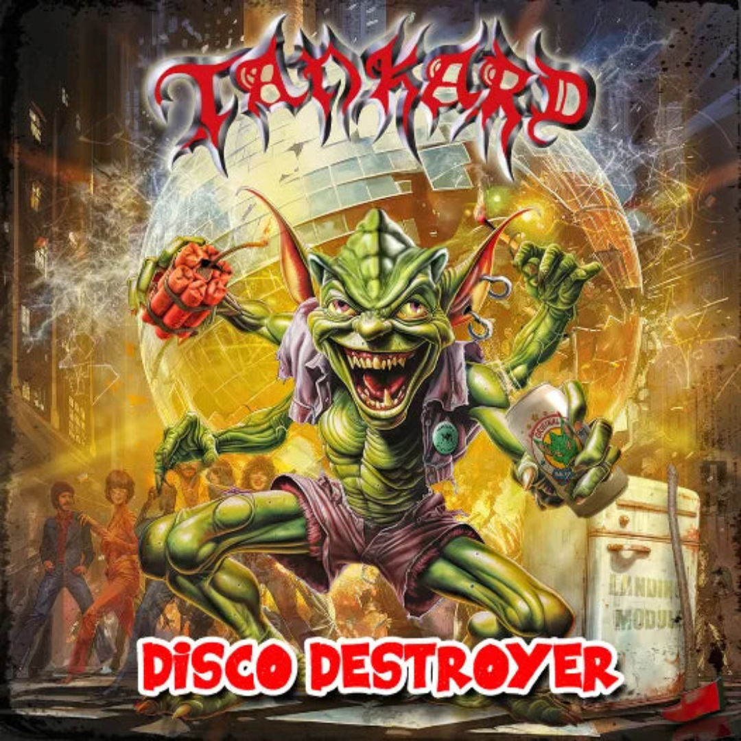 Tankard Disco Destroyer CD thrash metal album artwork featuring aggressive style