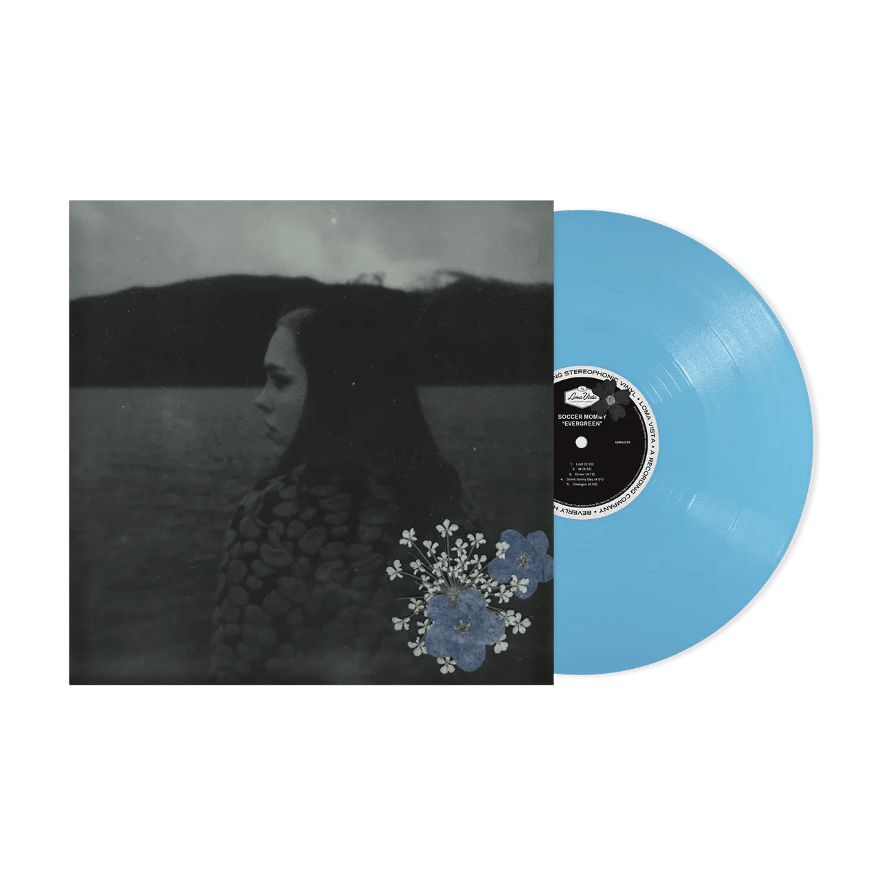 Soccer Mommy vinyl record Evergreen pastel blue edition alternative rock album