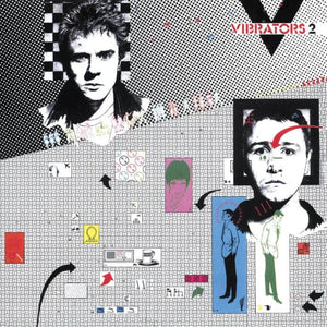 The Vibrators V2 red vinyl LP punk rock album artwork