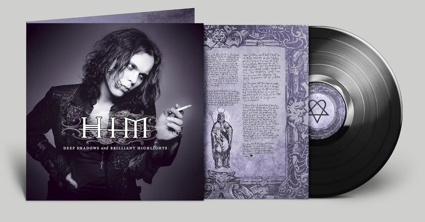 Deep Shadows And Brilliant Highlights by HIM LP featuring dark alternative rock sound