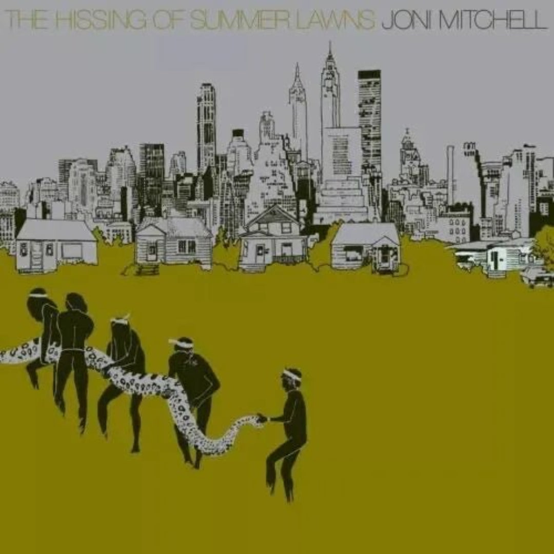 Joni Mitchell The Hissing of Summer Lawns coke bottle clear vinyl LP album