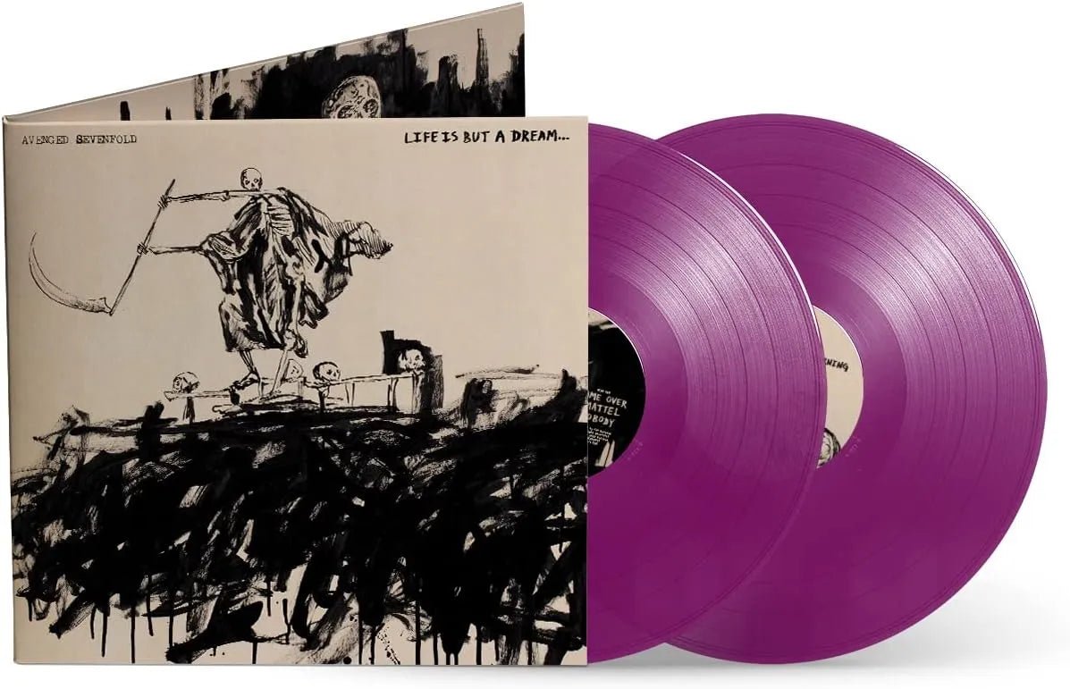 Life Is But a Dream Avenged Sevenfold 2 LP purple vinyl release with experimental rock sound