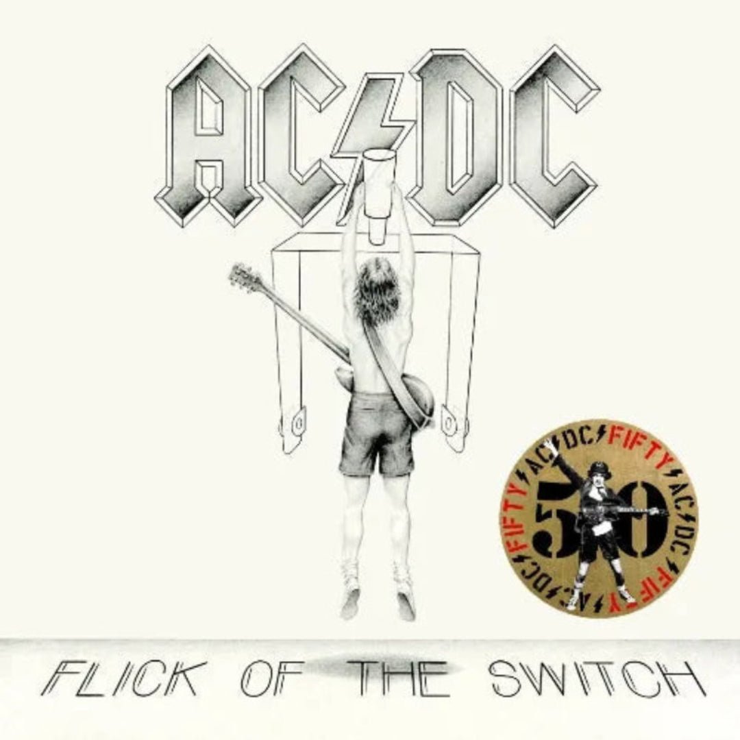Flick of the Switch album artwork featuring classic AC/DC energy