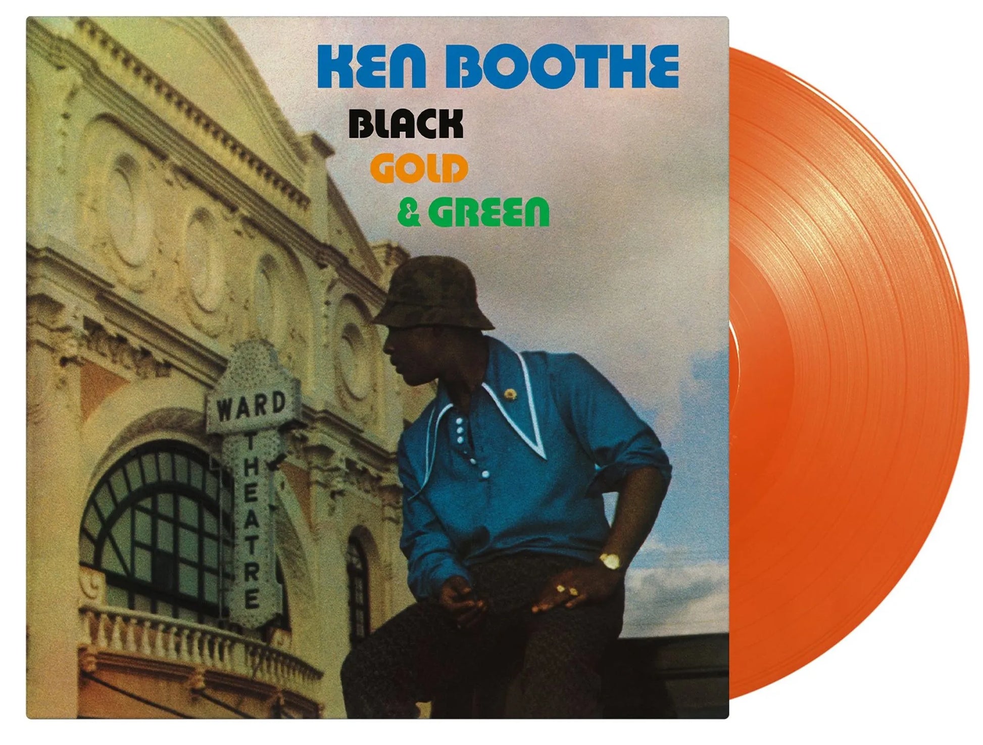 Black Gold and Green by Ken Boothe reggae album orange vinyl edition