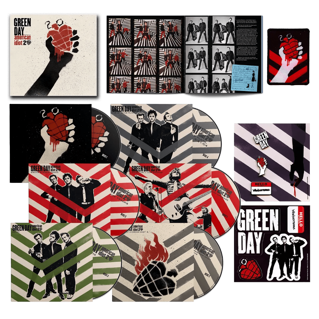 American Idiot deluxe anniversary edition by Green Day with CDs and Blu-rays