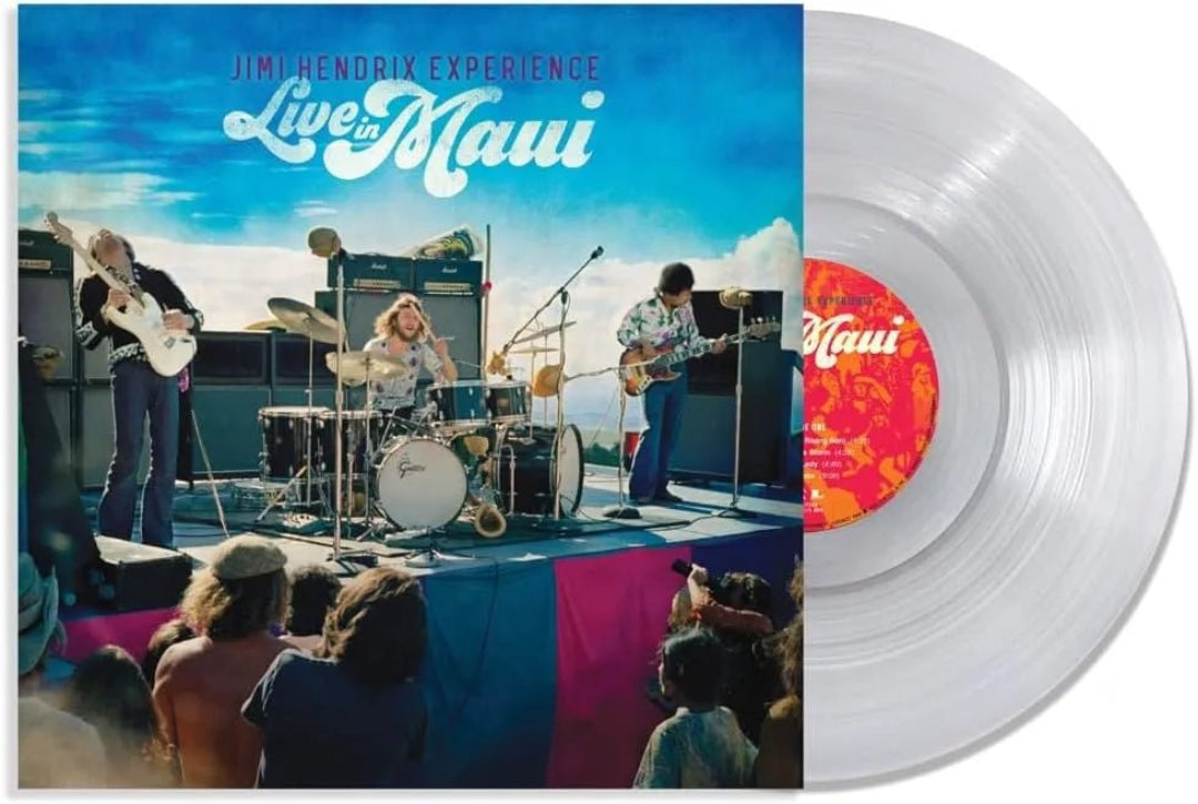 Live in Maui Jimi Hendrix vinyl sleeve design psychedelic rock