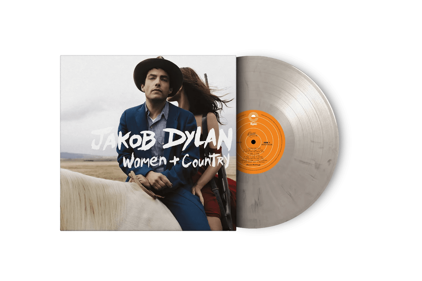 Women + Country by Jakob Dylan 2010 LP, limited ash grey vinyl with lyrics insert included