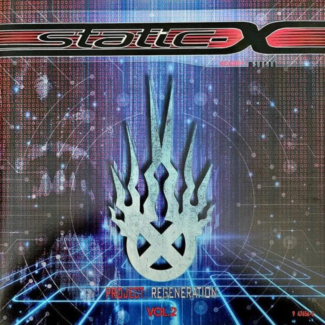 Static-X Project Regeneration Vol 2 red vinyl LP album artwork