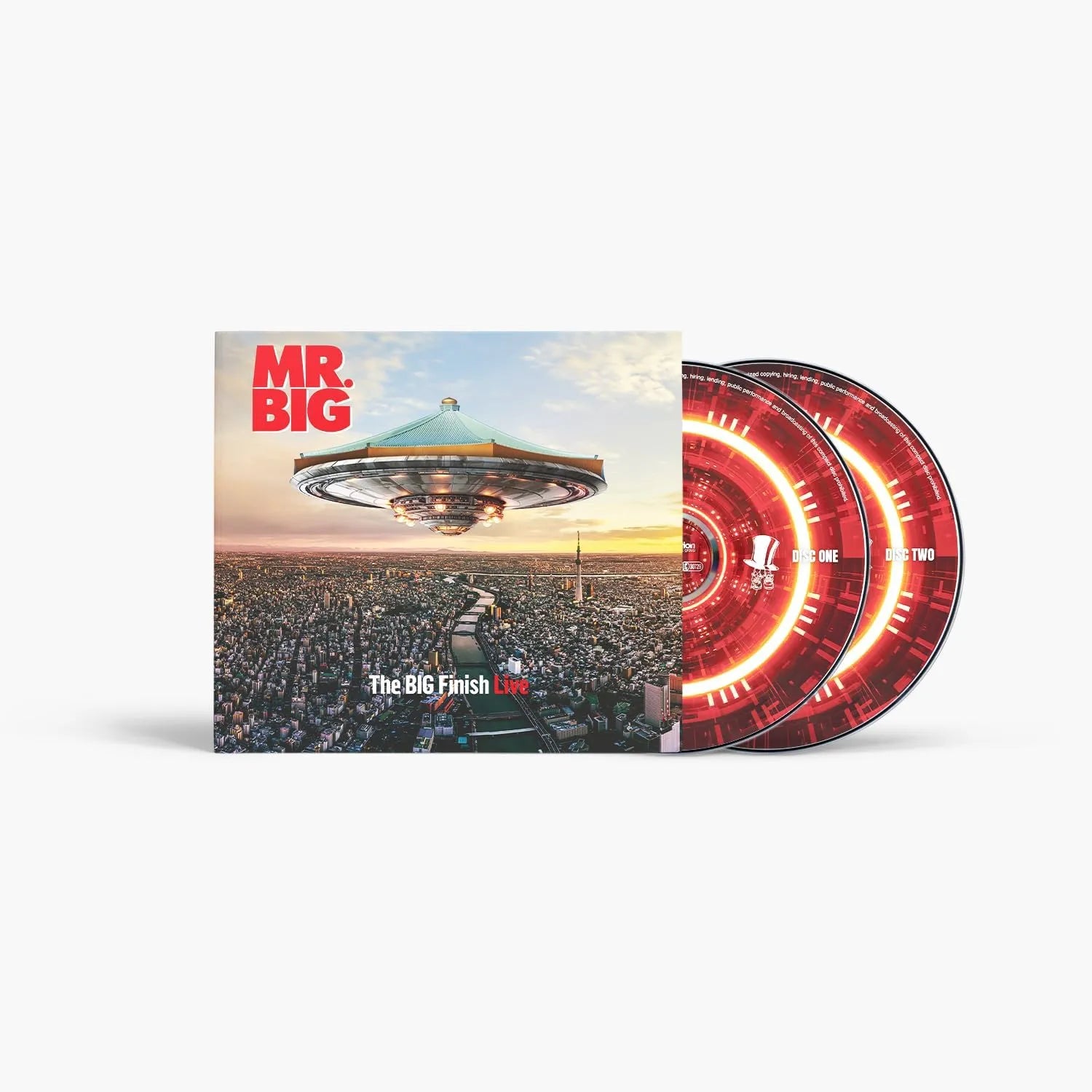 The Big Finish Live Mr Big double CD live concert cover design
