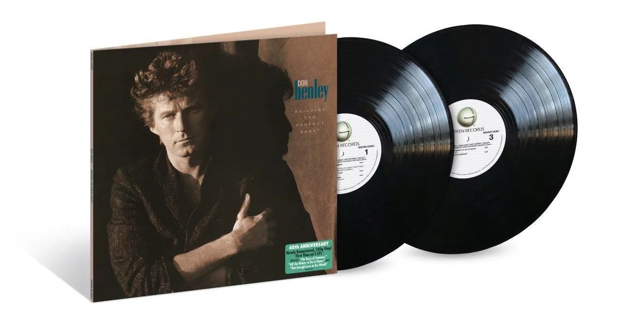 Building the Perfect Beast Don Henley double vinyl sleeve design