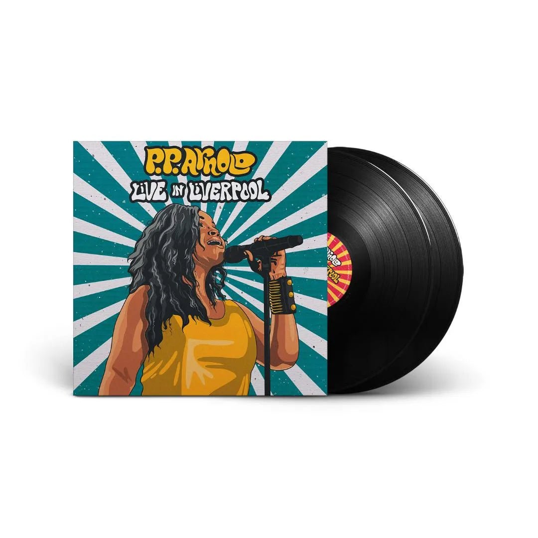 Live in Liverpool P.P. Arnold double vinyl sleeve design