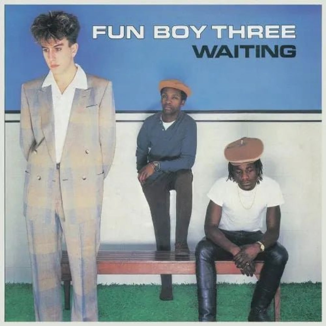 Fun Boy Three Waiting blue vinyl LP album cover artwork