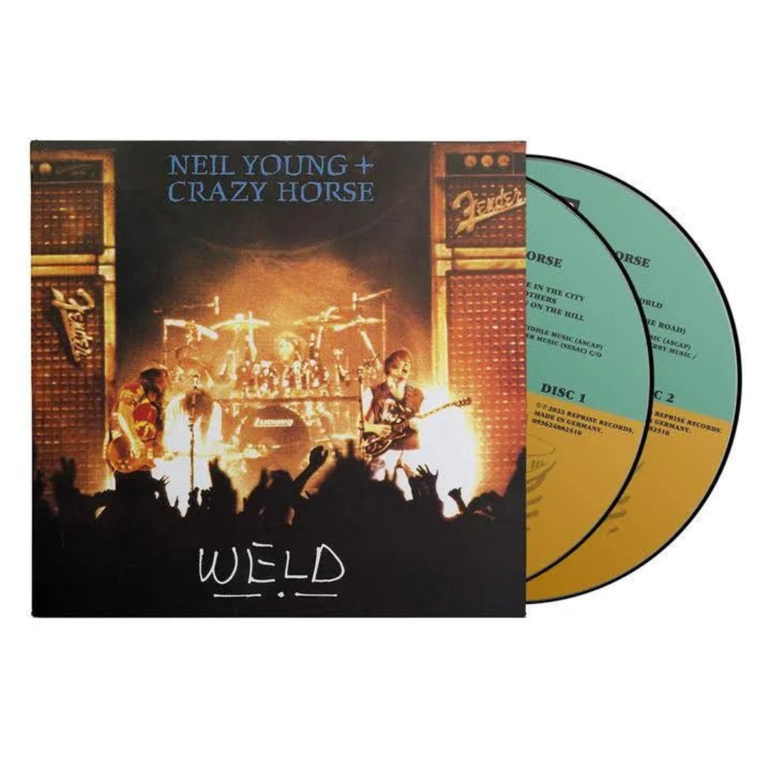 Weld Neil Young double CD set sleeve design