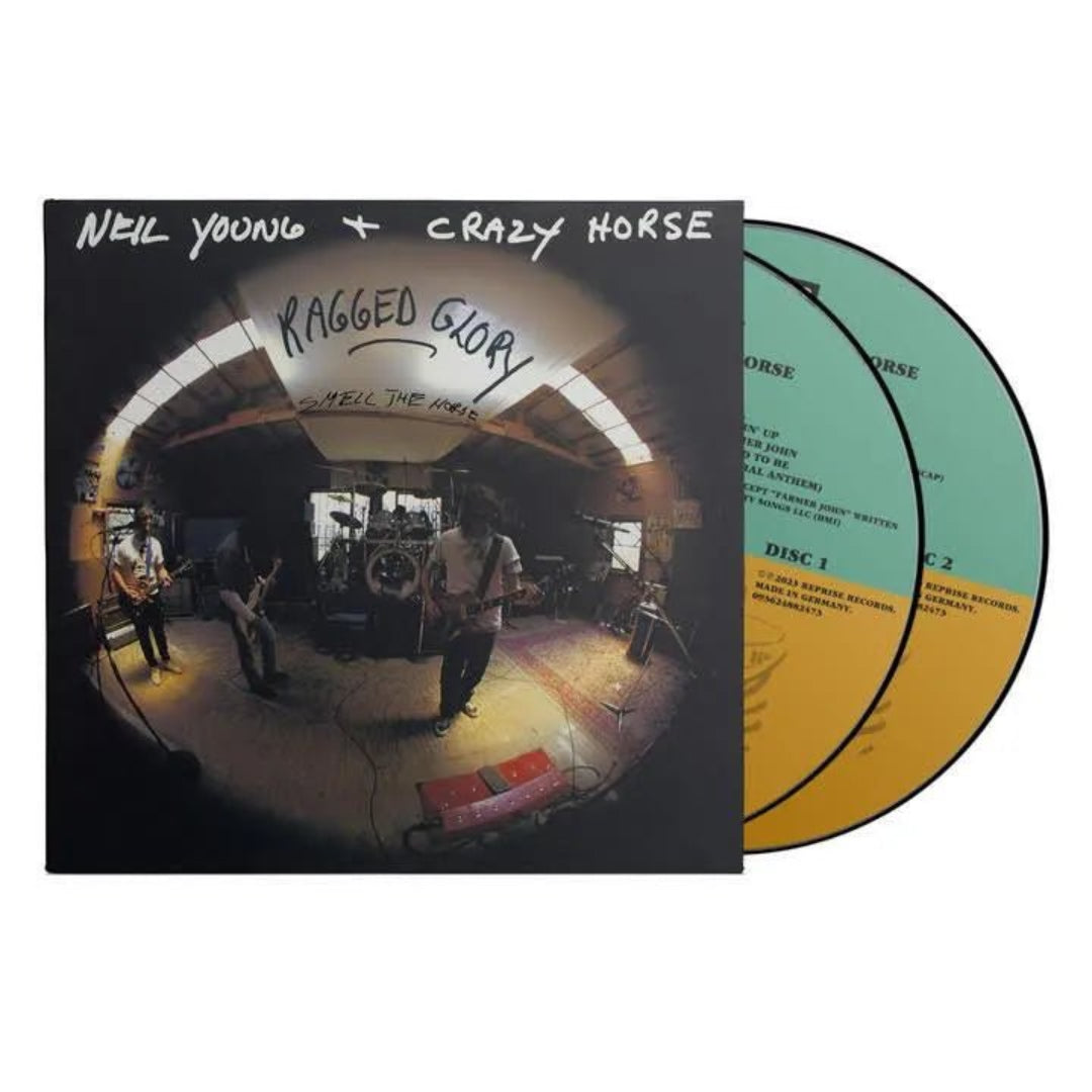 Ragged Glory Neil Young double CD sleeve design