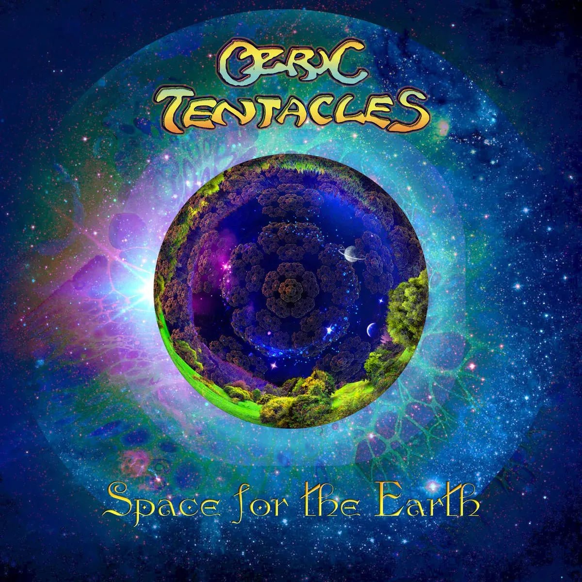 Ozric Tentacles Space For The Earth psychedelic prog rock album artwork UK