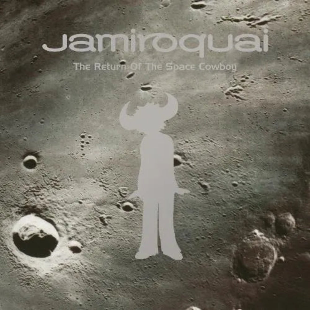 Jamiroquai The Return Of The Space Cowboy moon grey vinyl 2LP with foil-enhanced artwork