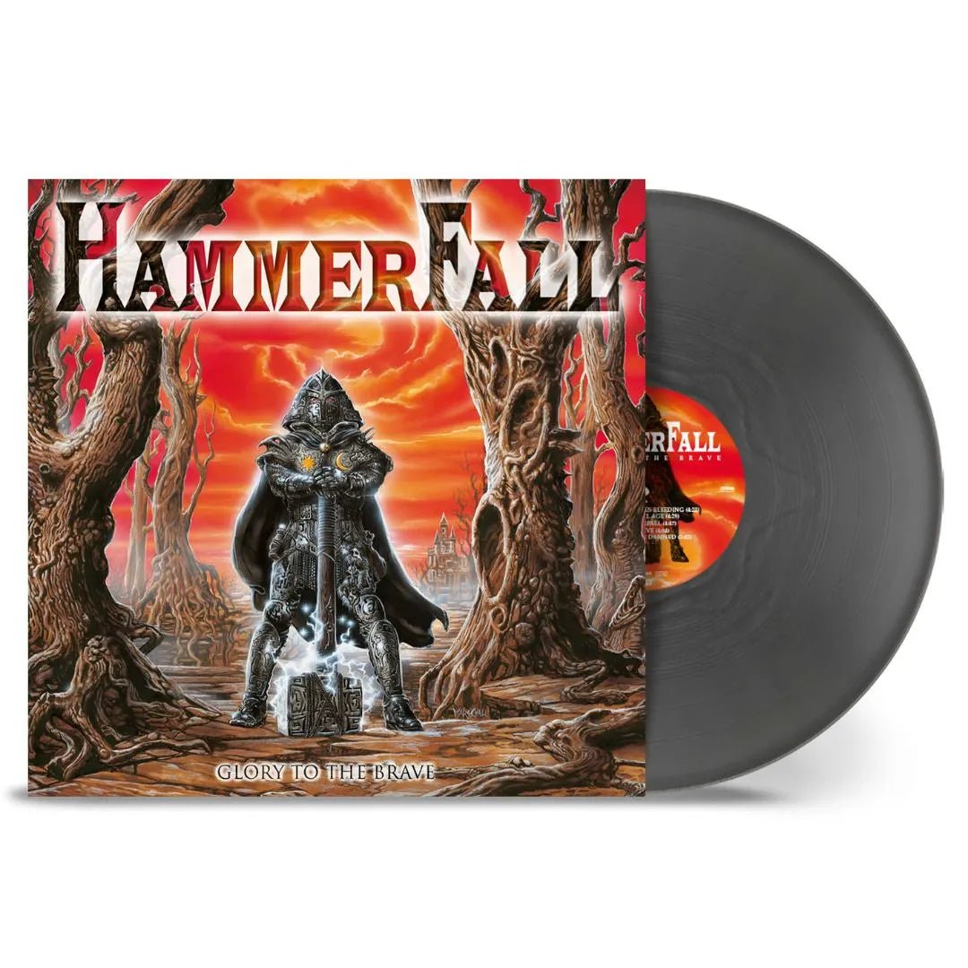 Glory To The Brave HammerFall coloured vinyl metal sleeve design