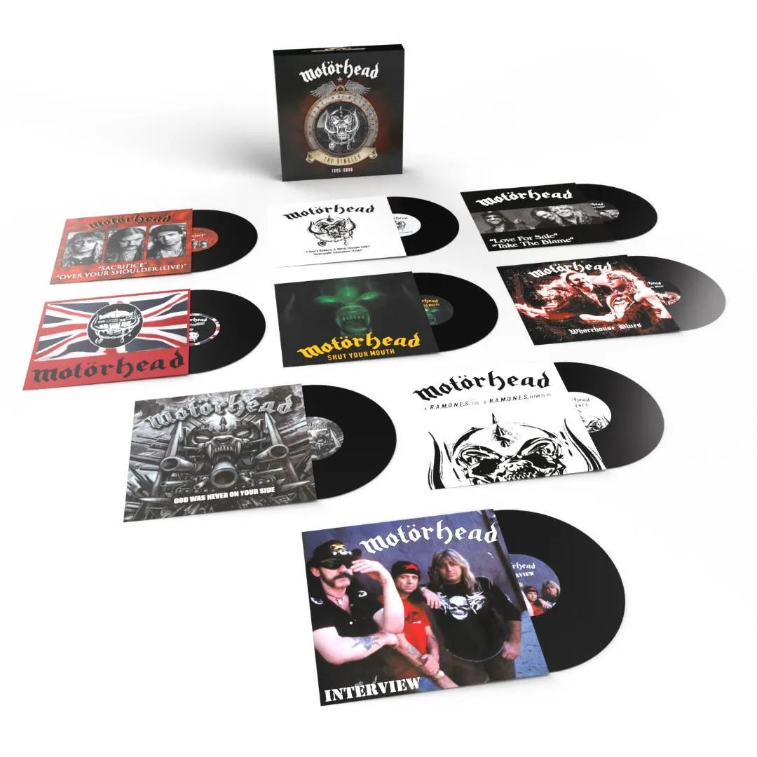 Motörhead singles box set 1995 to 2006 7 inch vinyl collector edition artwork
