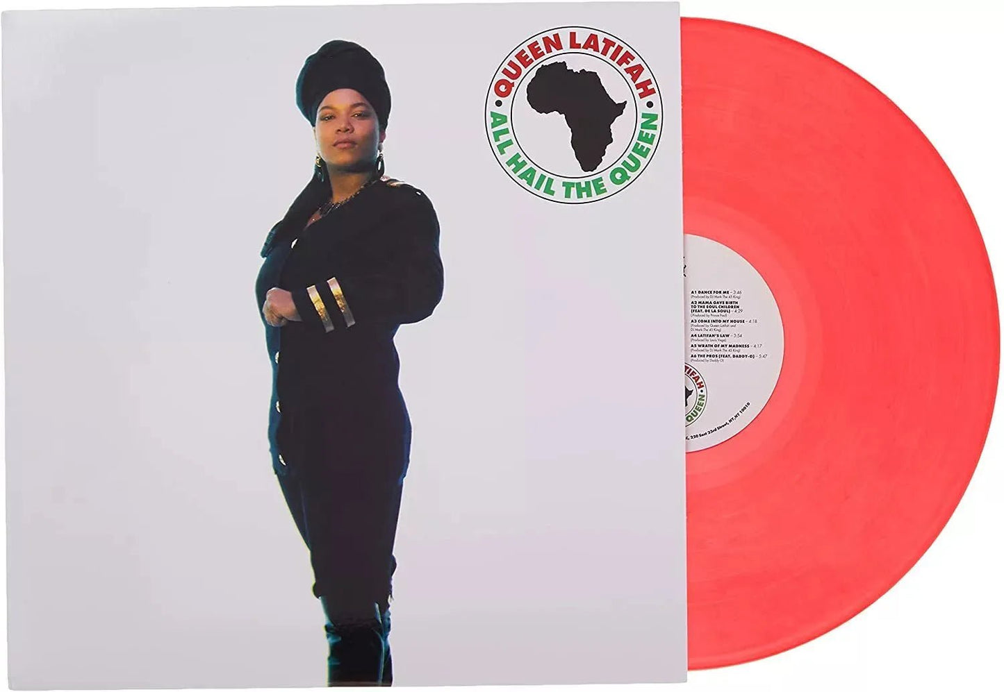 All Hail The Queen by Queen Latifah LP red vinyl edition classic rap record