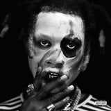 Denzel Curry TA13OO album artwork featuring striking black and white portrait design