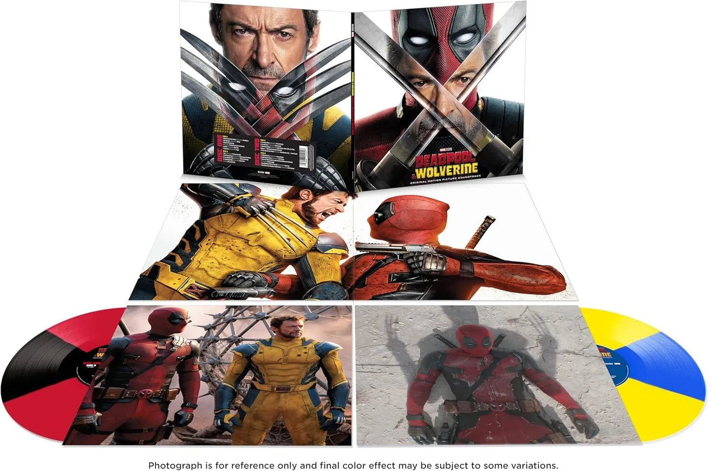 Deadpool and Wolverine 2 LP set red black blue yellow vinyl movie soundtrack
