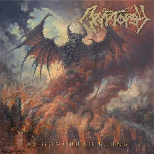 Cryptopsy As Gomorrah Burns LP copper vinyl with extreme technical death metal sound
