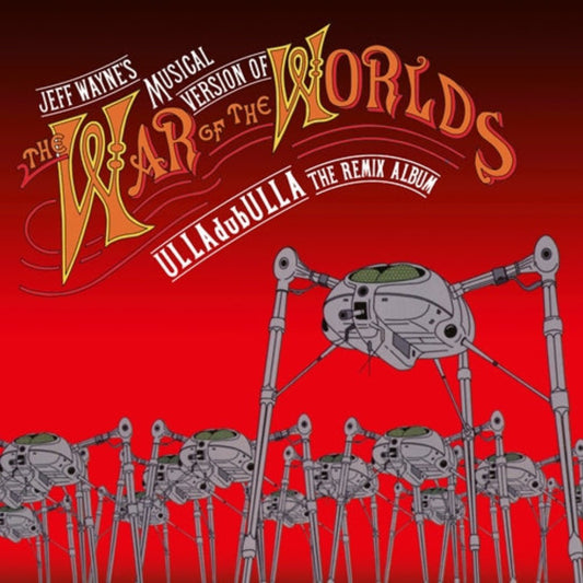 Jeff Wayne ULLAdubULLA yellow and orange vinyl LP electronic album artwork