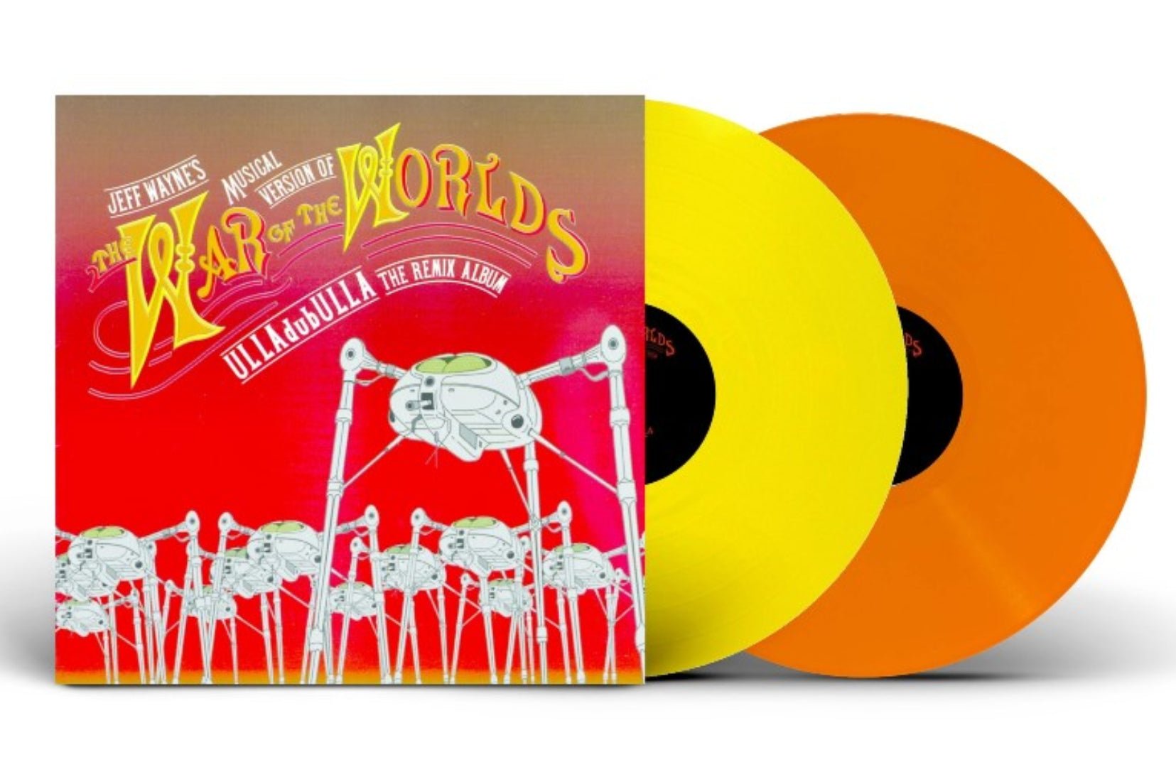 ULLAdubULLA by Jeff Wayne electronic dub album on coloured vinyl LP