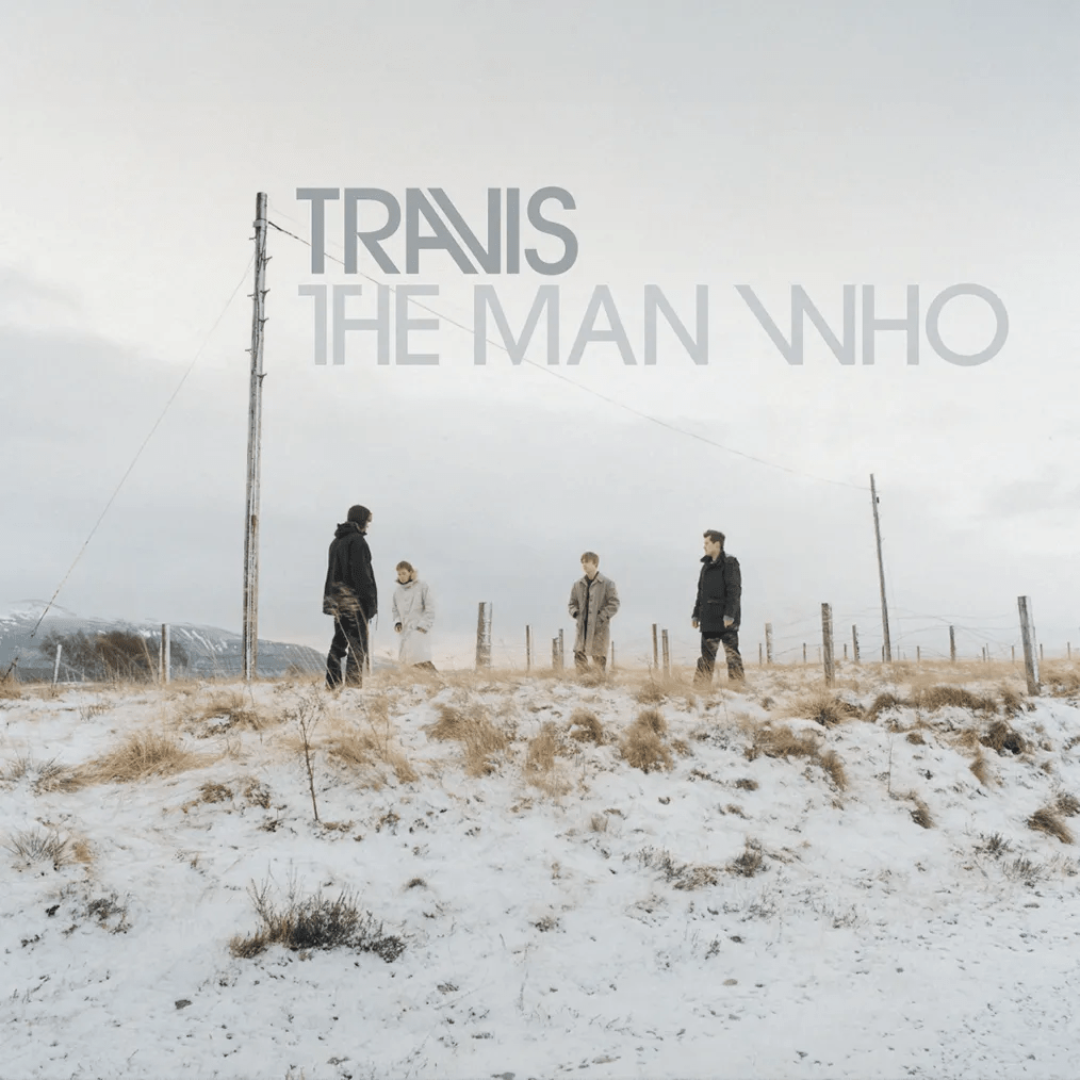 Travis The Man Who LP white vinyl with emotional UK alternative rock sound
