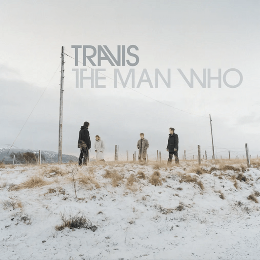 Travis The Man Who LP white vinyl with emotional UK alternative rock sound
