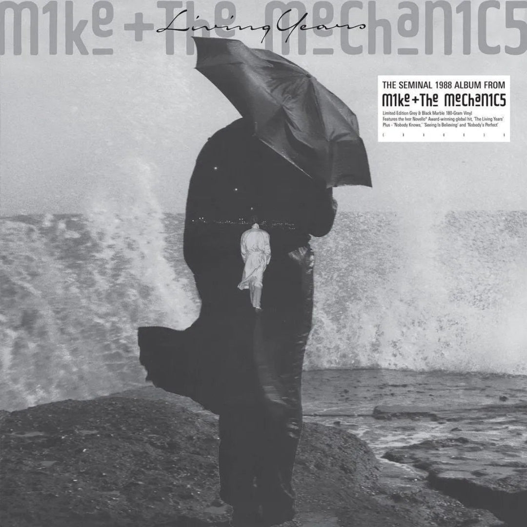 Mike and The Mechanics The Living Years LP black grey marble swirl vinyl edition
