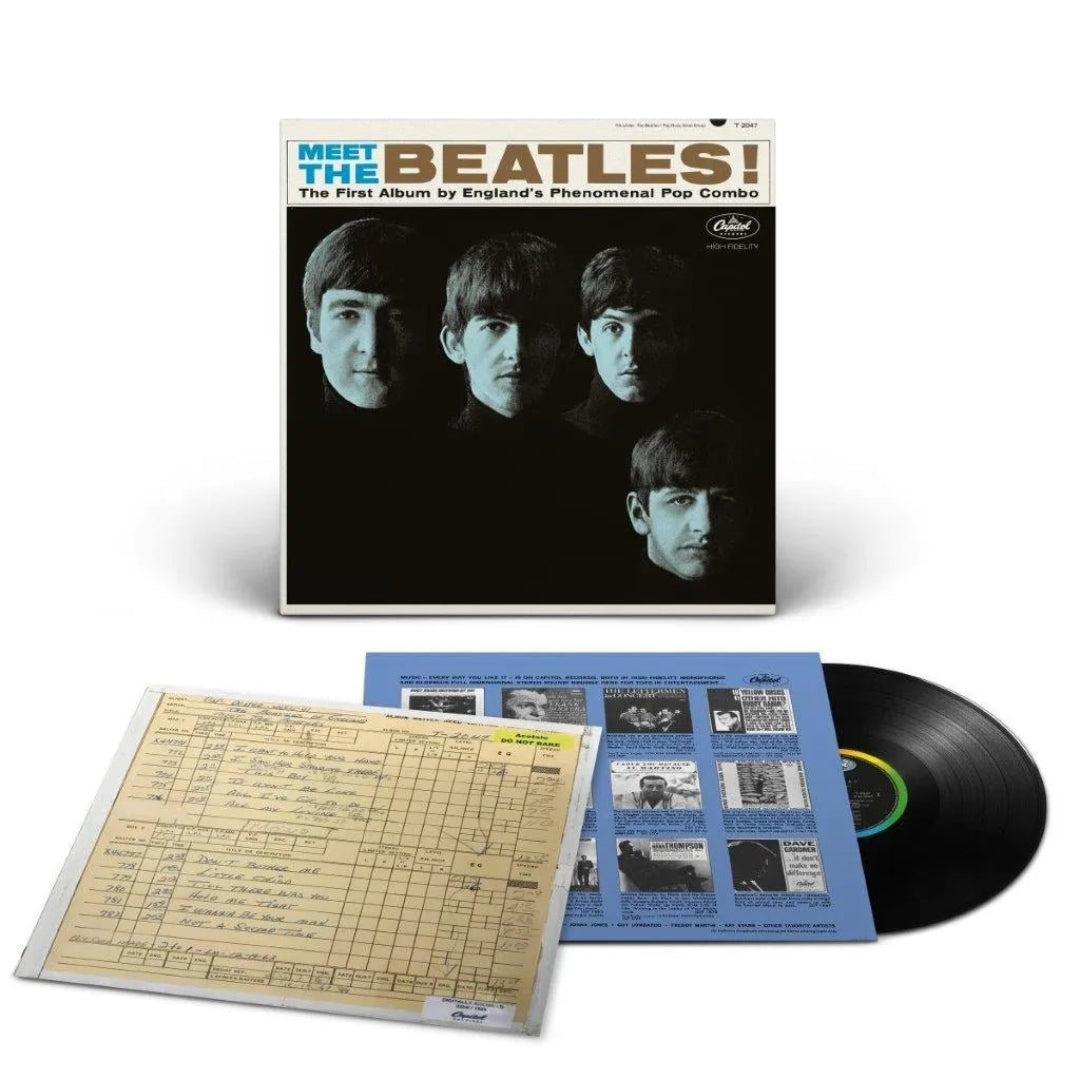 Vintage Beatles Meet The Beatles LP showcasing iconic US debut era energy sound

