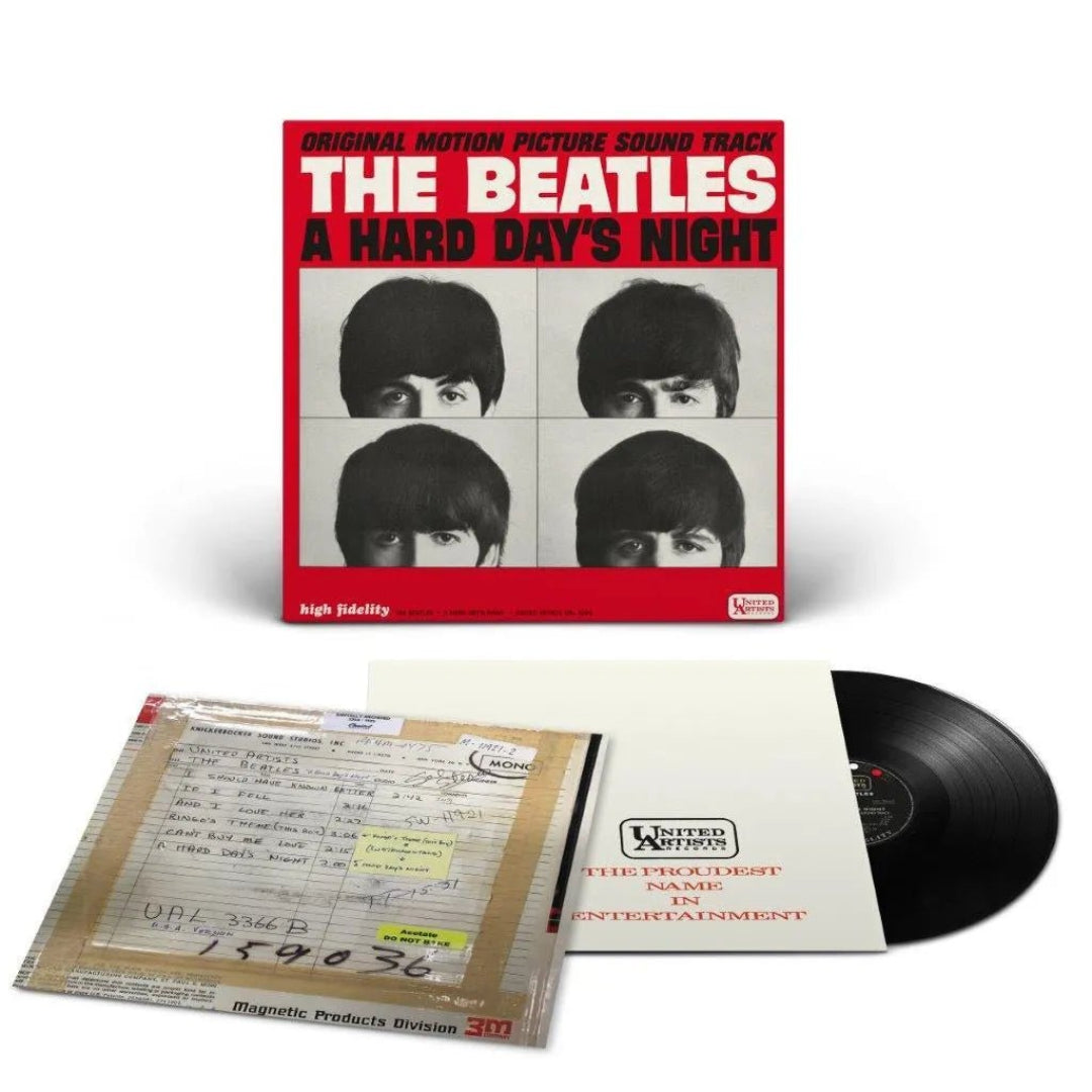 Iconic Beatles film soundtrack LP A Hard Day’s Night featuring timeless hits sound
