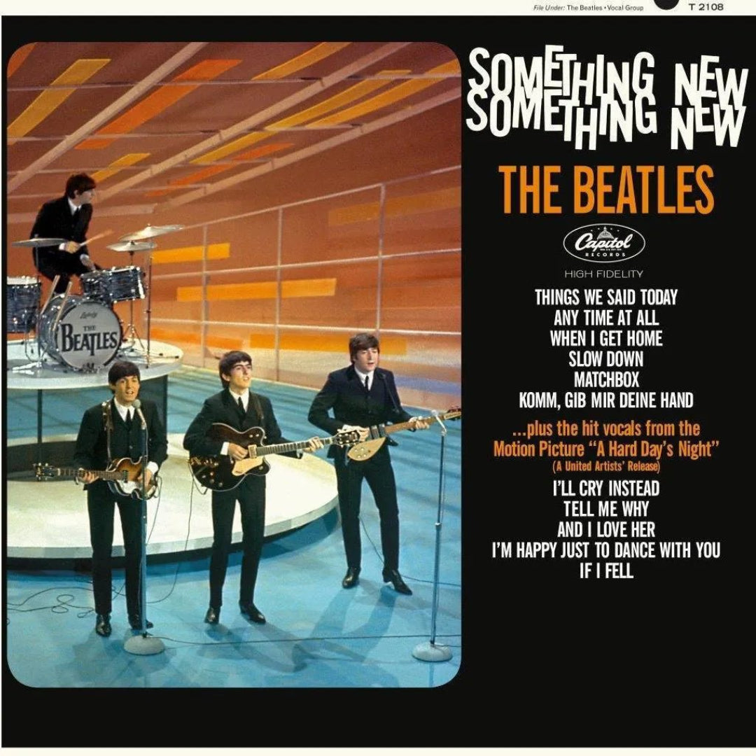 The Beatles Something New LP featuring vibrant 1960s pop rock and early hits sound!!!
