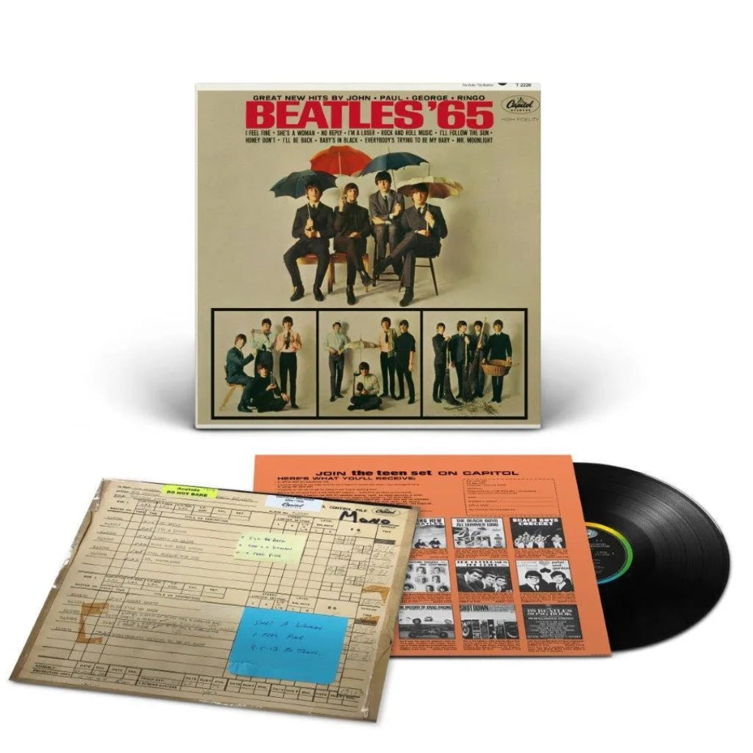 Vintage Beatles 65 LP showcasing Beatlemania era songwriting and energetic sound
