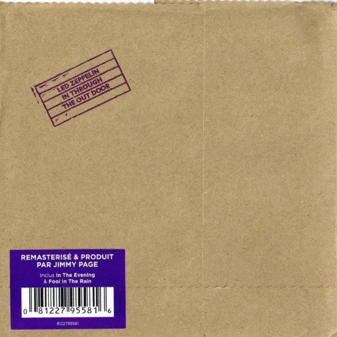 Led Zeppelin In Through The Out Door CD featuring classic rock and blues sound
