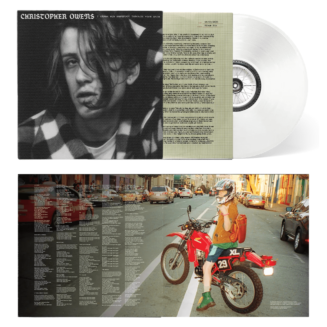 Clear vinyl LP Christopher Owens indie folk pop album sleeve artwork
