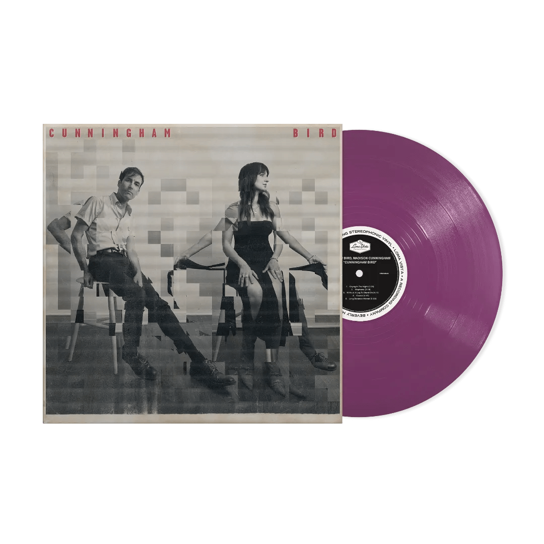 Cunningham Bird opaque orchid vinyl LP indie folk album sleeve design