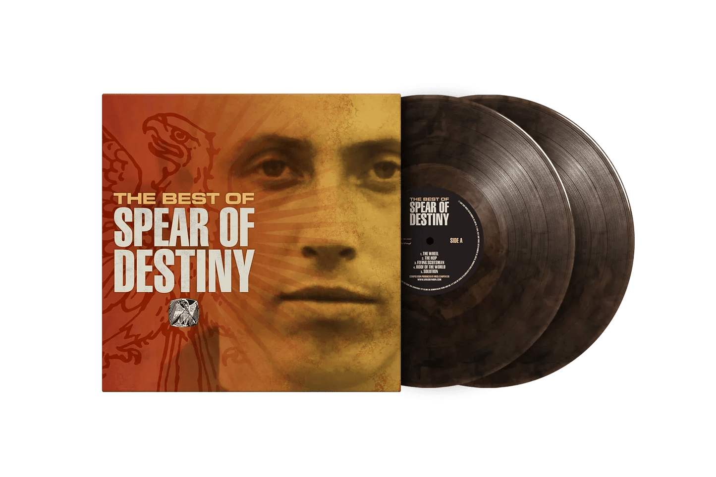 Vinyl package of Spear Of Destiny’s greatest hits including the renewed insert and gatefold sleeve.