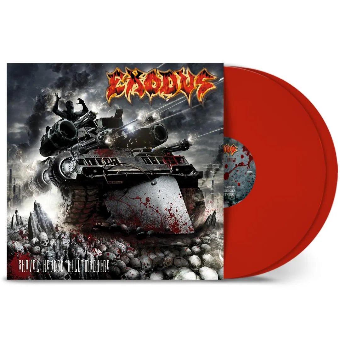 Red vinyl 2LP Exodus Shovel Headed Kill Machine thrash metal record