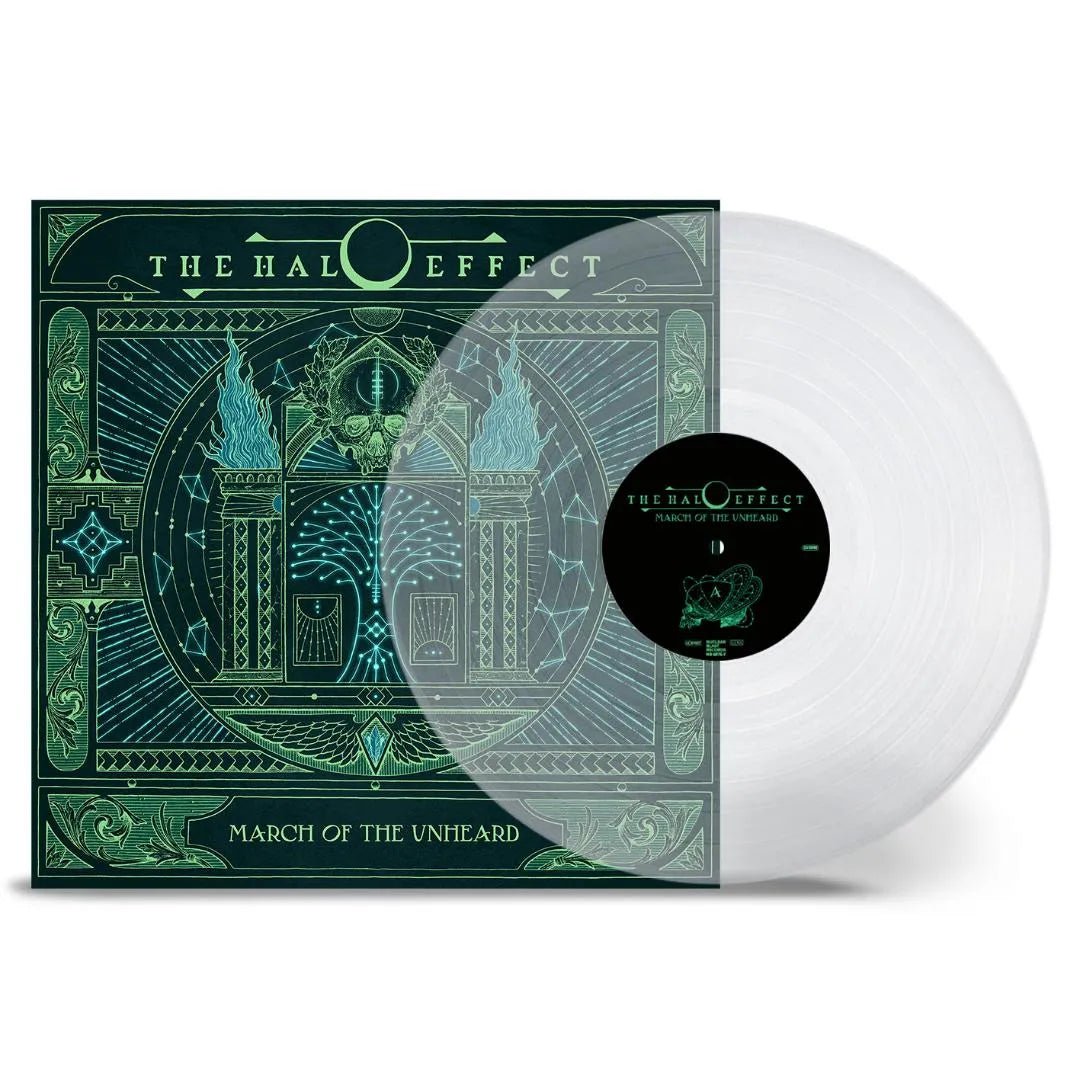 The Halo Effect March Of The Unheard LP clear vinyl artwork