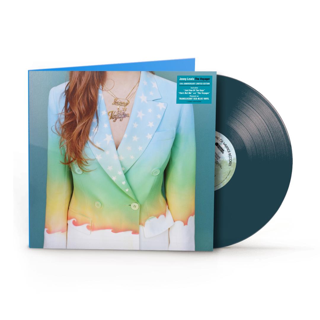 Jenny Lewis – The Voyager 10th Anniversary Sea Blue Vinyl LP Cover
