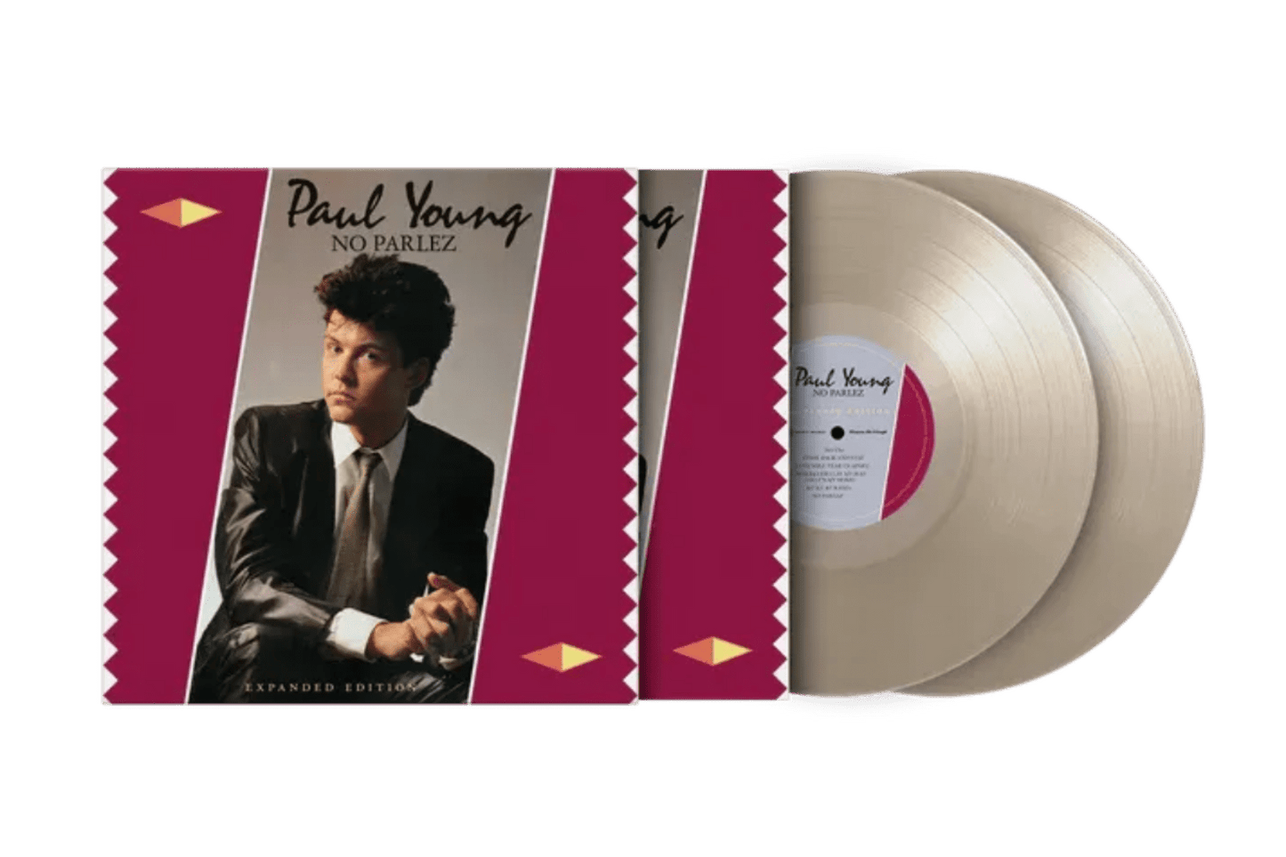 No Parlez by Paul Young on limited crystal clear vinyl with bonus tracks

