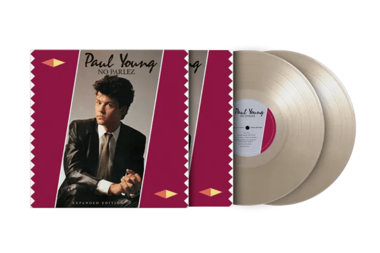 No Parlez by Paul Young on limited crystal clear vinyl with bonus tracks

