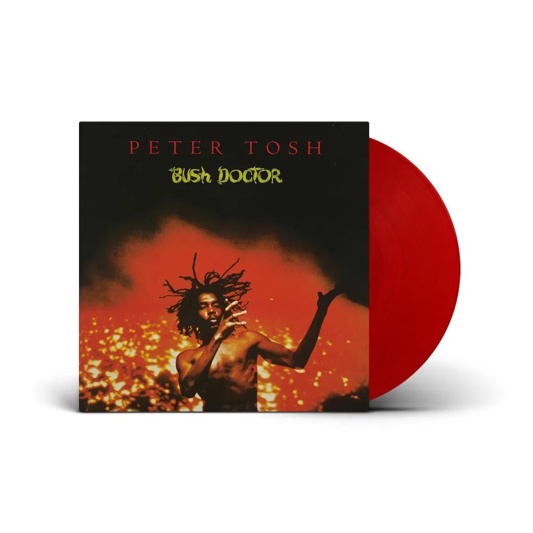 Red vinyl edition of Bush Doctor by Peter Tosh reggae album LP