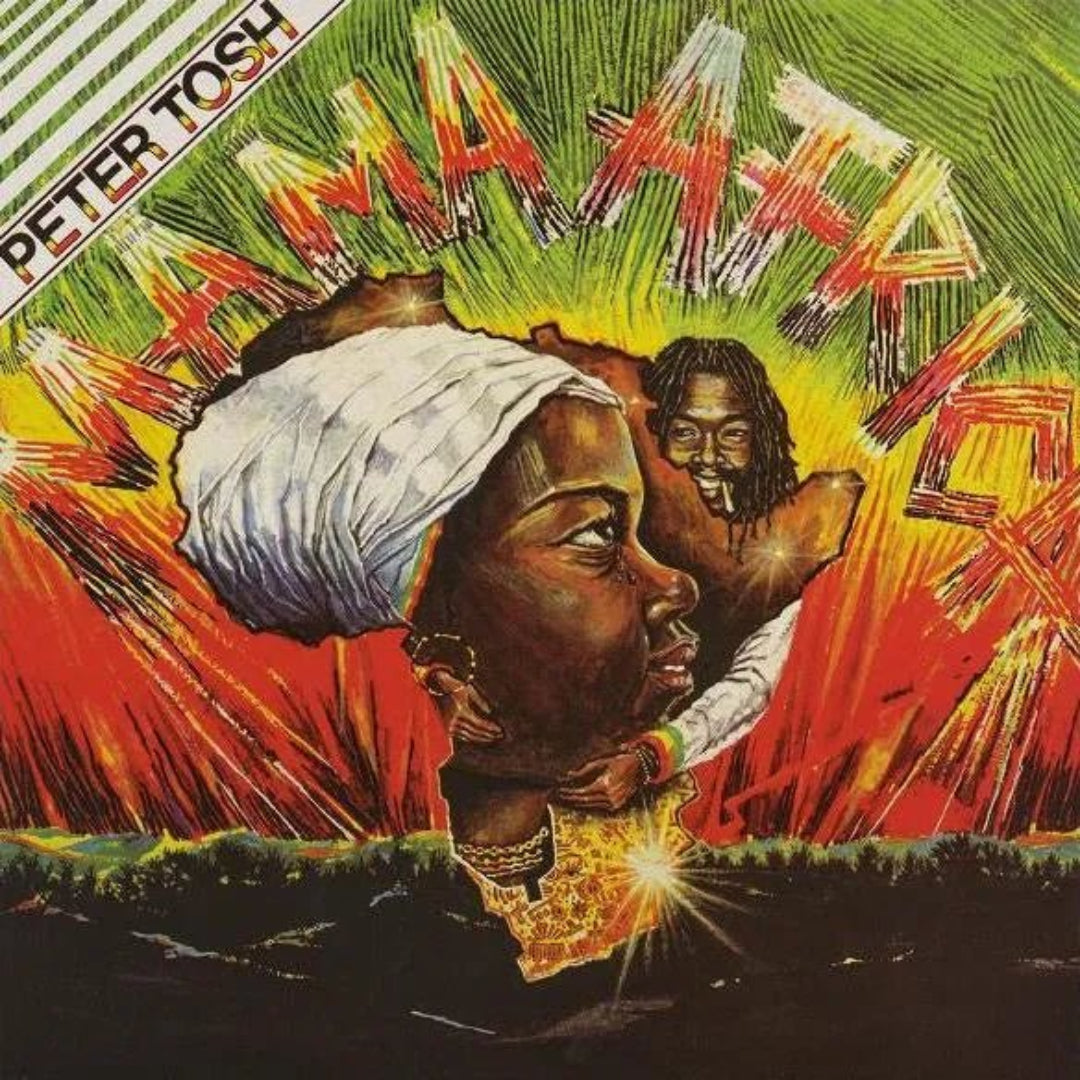 Peter Tosh Mama Africa LP red vinyl reggae album cover artwork