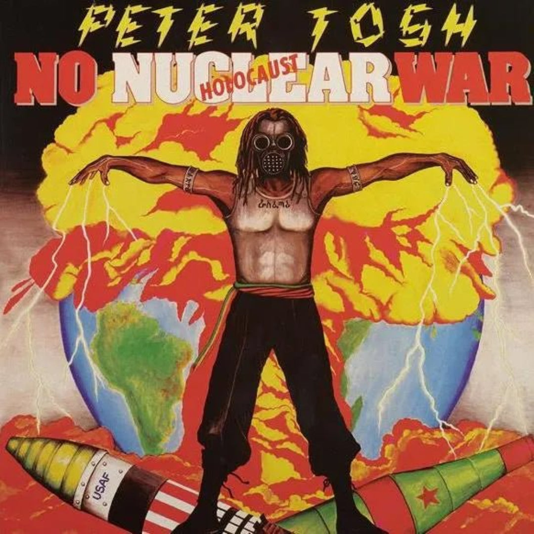Peter Tosh No Nuclear War LP yellow vinyl reggae album cover