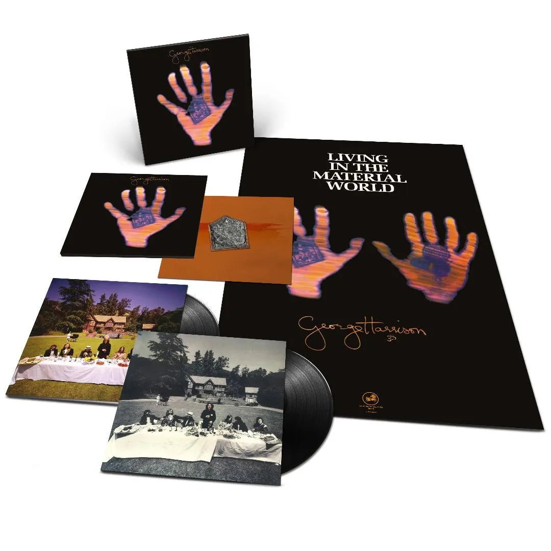 Living In The Material World George Harrison double vinyl album cover