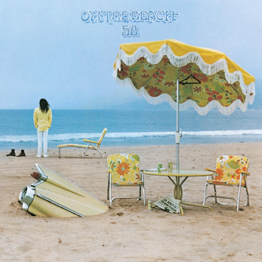 Neil Young On The Beach LP clear vinyl classic rock album cover