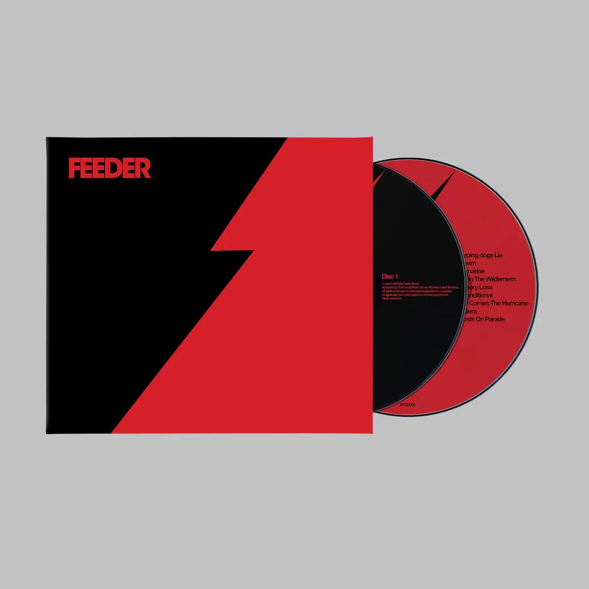 Black Red Feeder double CD indie rock album tracklist packaging